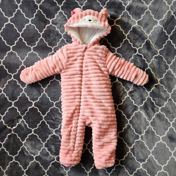 Baby Girl Winter Jumpsuit - Picture 2 of 5